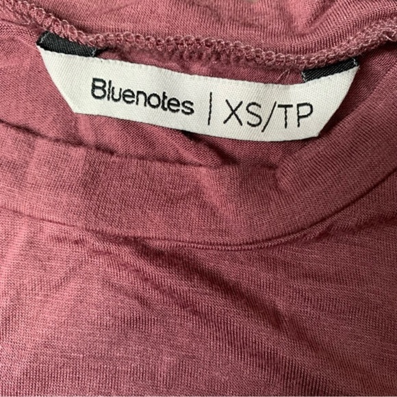 Women's Long sleeve cutout shoulder shirt lightweight burgundy wine tshirt xsmal - Picture 4 of 5